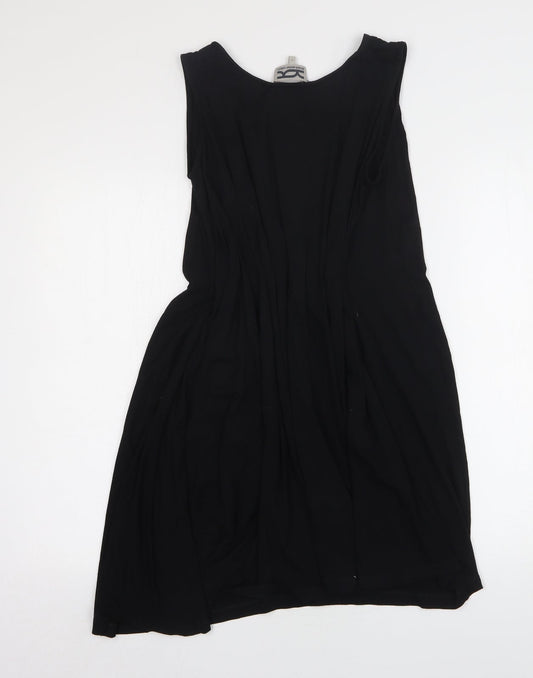 Kilian Kernes Senses Womens Black Viscose Tank Dress Size L Round Neck