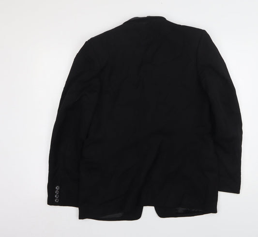 Essay Mens Black Polyester Jacket Suit Jacket Size 40