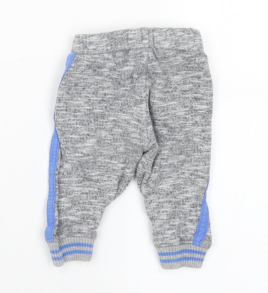 Heatons Boys Grey Cotton Jogger Trousers Size 3-6 Months