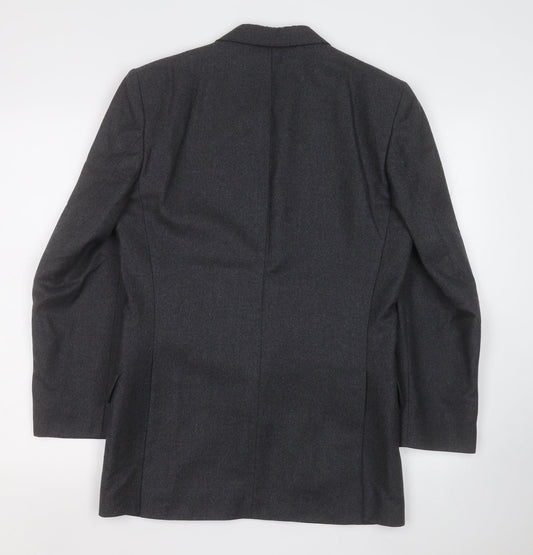 bradleys Mens Grey Polyester Jacket Suit Jacket Size 36