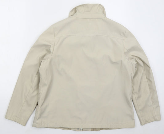 Bonmarché Womens Beige Jacket Size M Zip