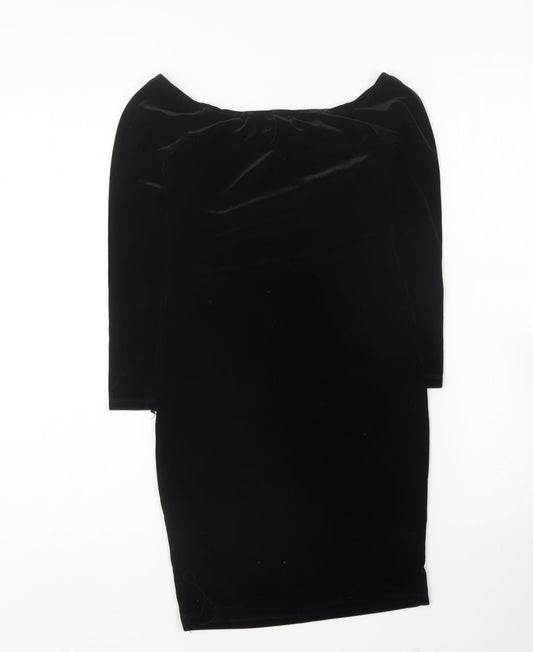 New Look Girls Black Polyester Mini Size 12 Years Square Neck