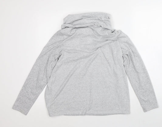 George Womens Grey Polyester Pullover Sweatshirt Size 12