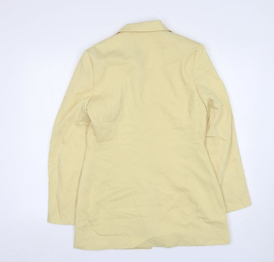 Louis Charles Womens Yellow Polyester Jacket Suit Jacket Size 12