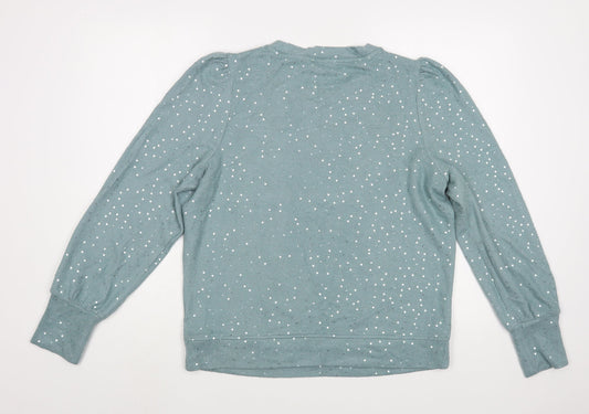 NEXT Womens Green Viscose Pullover Sweatshirt Size 12 Pullover