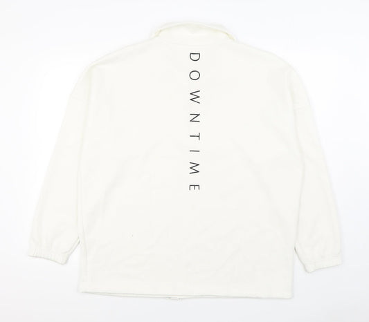 NEXT Womens White Jacket Size L Zip