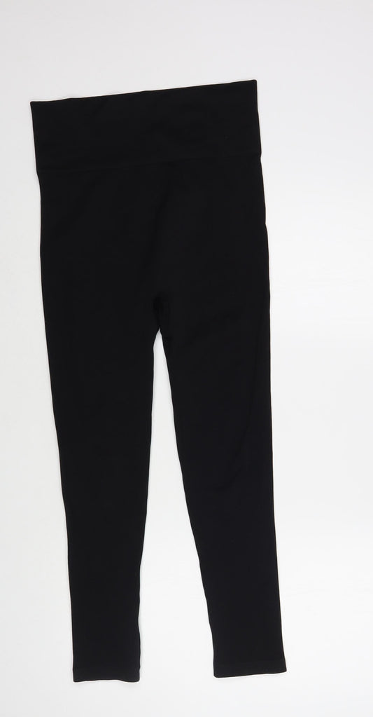 Jeff & Co Womens Black Nylon Jegging Leggings Size 10 L26 in