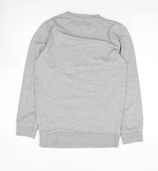 Preworn Mens Grey Polyester Pullover Sweatshirt Size S