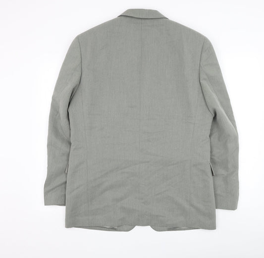 Ciro Citterio Mens Grey Polyester Jacket Suit Jacket Size 36