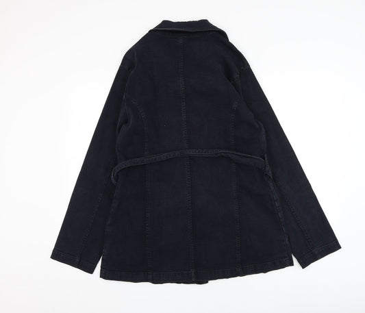 Marks and Spencer Womens Blue Jacket Size M Button