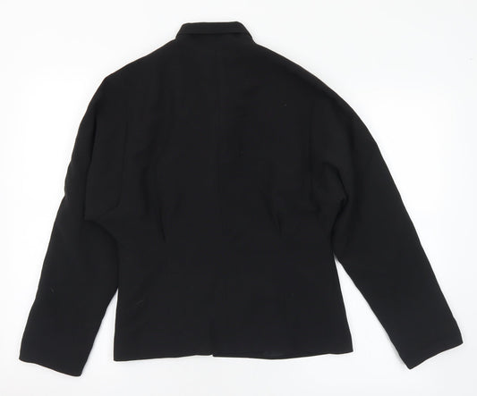 Principles Womens Black Polyester Jacket Suit Jacket Size 12