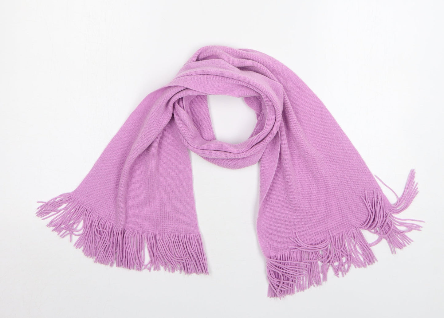 Preworn Womens Pink Polyester Scarf