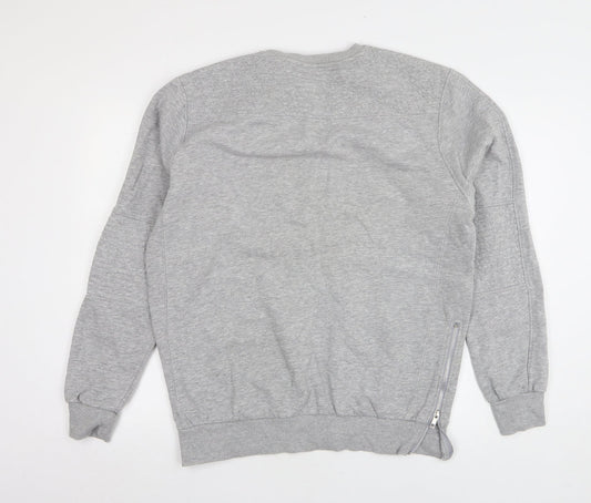 H&M Mens Grey Cotton Pullover Sweatshirt Size M