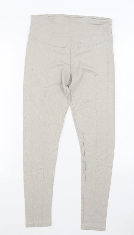 Workout Womens Grey Cotton Jogger Leggings Size S L28 in