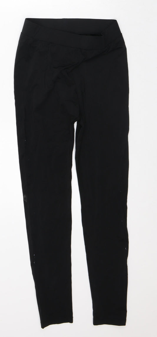 Westwood Womens Black Polyester Capri Leggings Size S L26 in