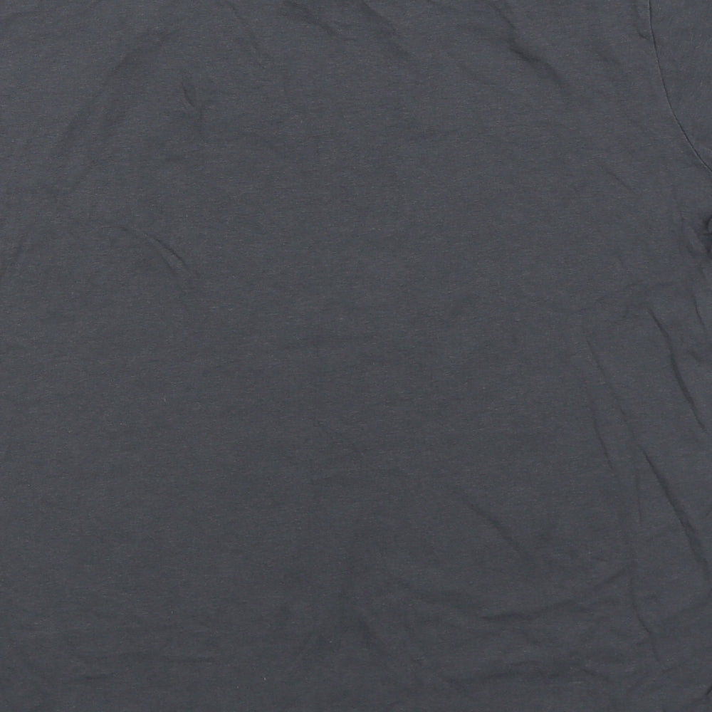Dunnes Stores Womens Grey 100% Cotton Basic T-Shirt Size S Round Neck