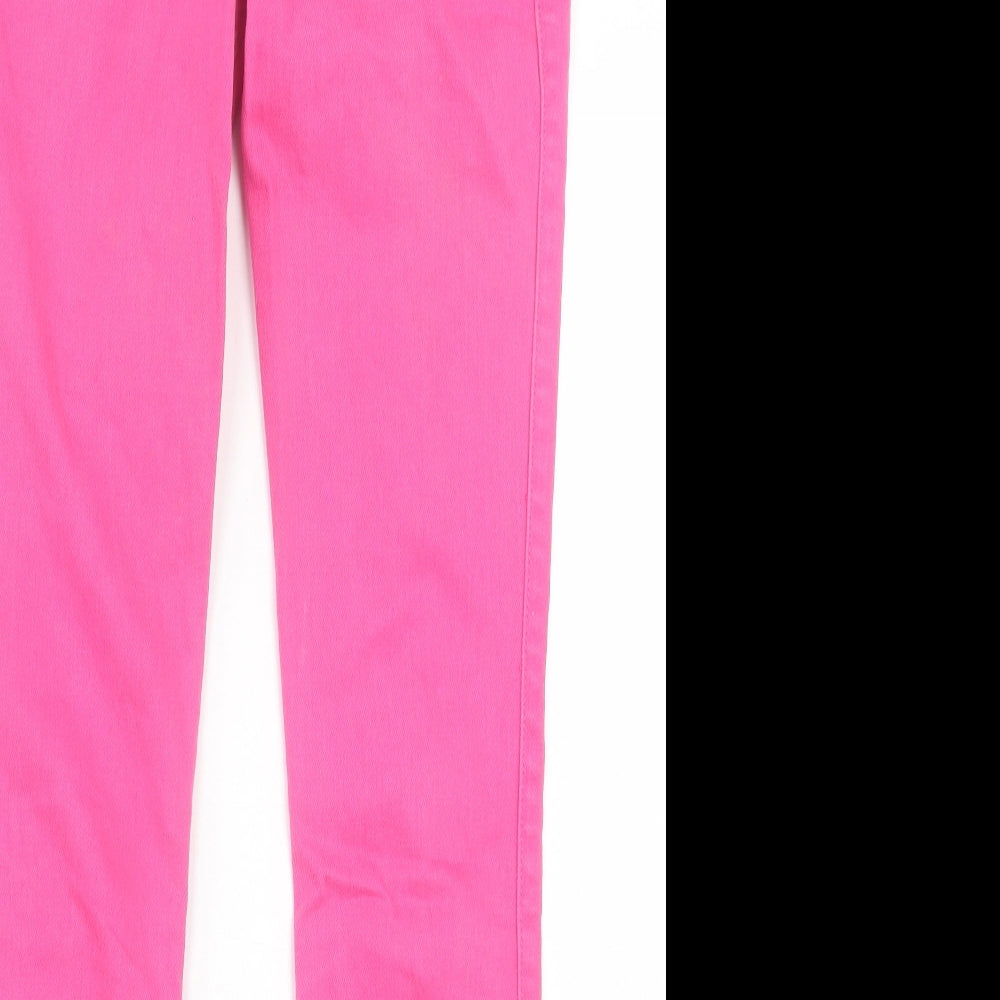 Hollister Womens Pink Cotton Skinny Jeans Size 24 in L31 in Regular Button