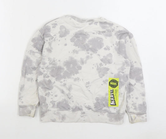 Zara Boys Multicoloured Geometric Cotton Pullover Sweatshirt Size 10 Years Pullover - Marvel