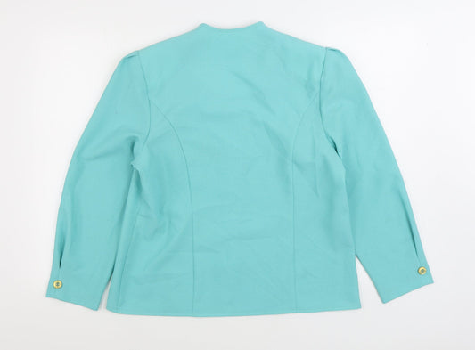 Godske Womens Blue Jacket Blazer Size 14 Button