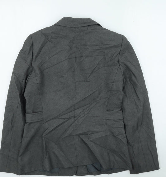 Tahari Womens Grey Jacket Size 6