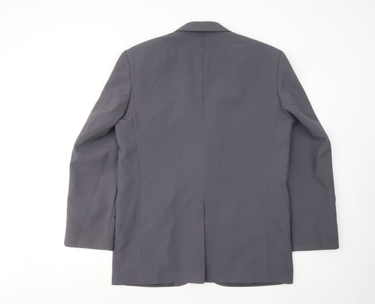 Premier MAN Mens Grey Polyester Jacket Suit Jacket Size 40