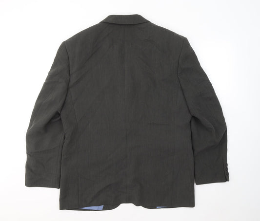 Sergio Rossi Mens Grey Lyocell Jacket Suit Jacket Size 40
