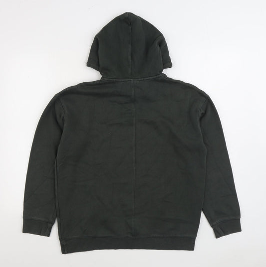 H&M Mens Green Cotton Pullover Hoodie Size S