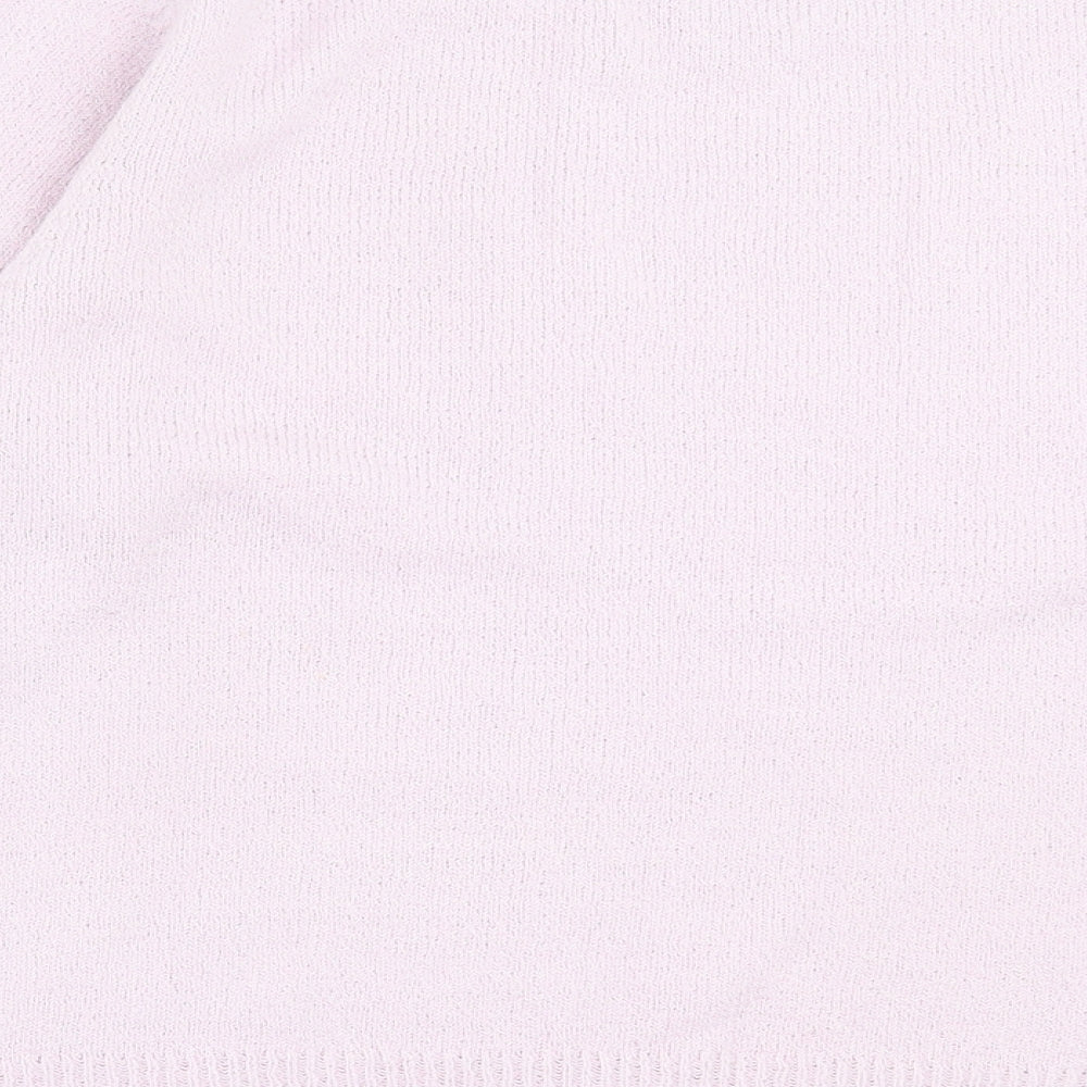 bonmarch Womens Pink Crew Neck Acrylic Pullover Jumper Size L