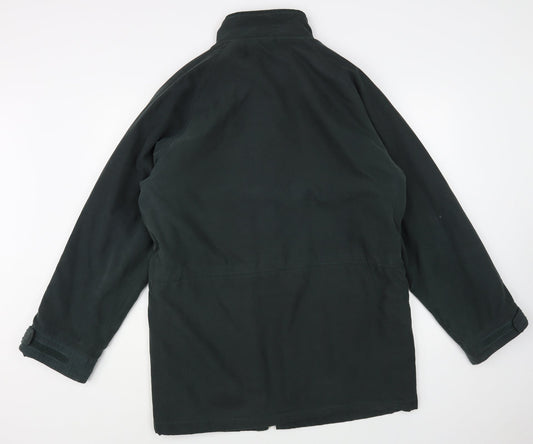 BHS Womens Green Parka Jacket Size L Zip