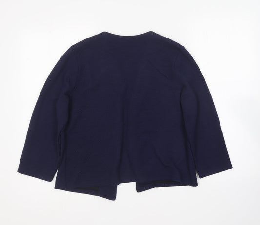 Papaya Womens Blue Jacket Blazer Size 12