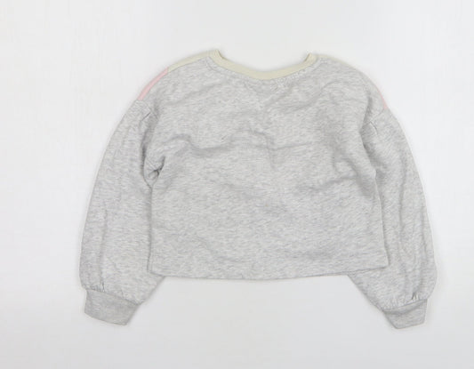 Matalan Girls Multicoloured Colourblock Cotton Pullover Sweatshirt Size 6 Years