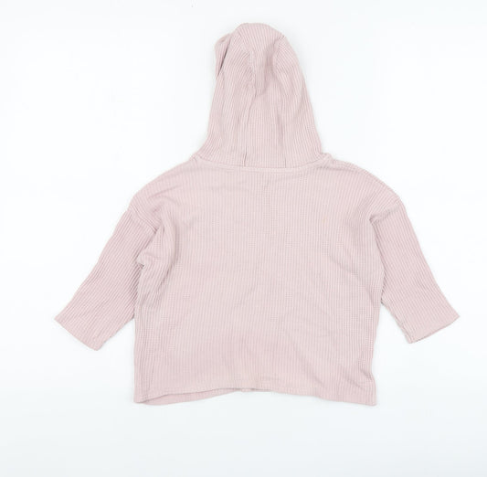 George Girls Pink Cotton Pullover Sweatshirt Size 2-3 Years
