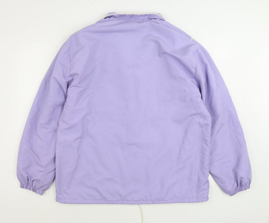 Preworn Womens Purple Jacket Size L Zip