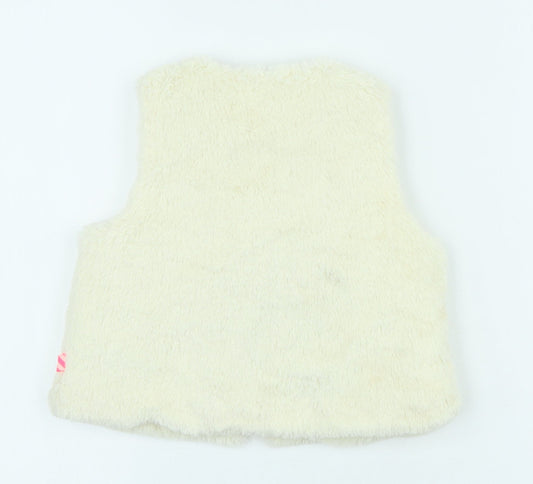 Billieblush Girls Ivory Gilet Coat Size 2 Years