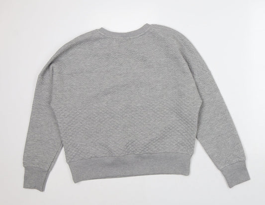 Preworn Mens Grey Polyester Pullover Sweatshirt Size M