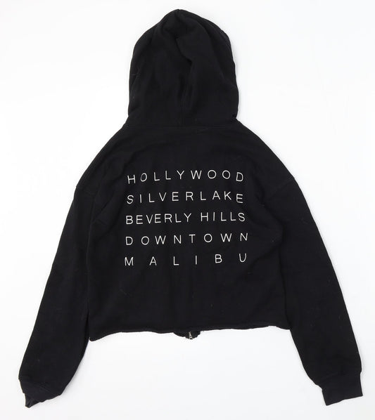 Cold Crush Womens Black Cotton Full Zip Hoodie Size XS Zip