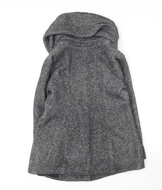 New Look Womens Grey Overcoat Coat Size 10