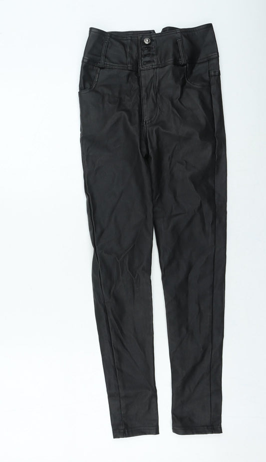 Preworn Womens Black Polyester Jegging Leggings Size S L25 in