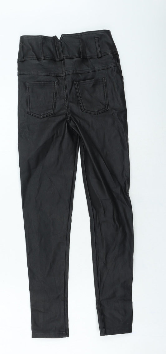 Preworn Womens Black Polyester Jegging Leggings Size S L25 in