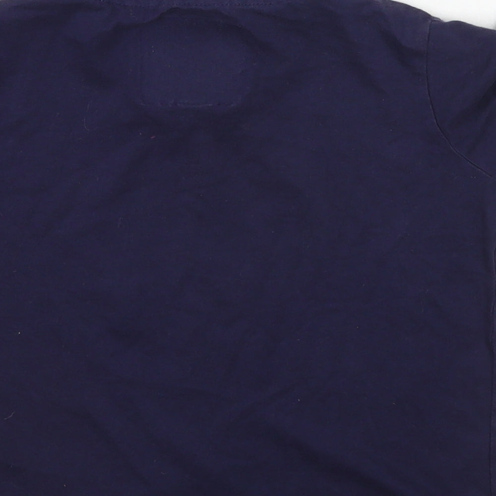 Horze Girls Blue Cotton Pullover T-Shirt Size 7-8 Years Crew Neck Pullover