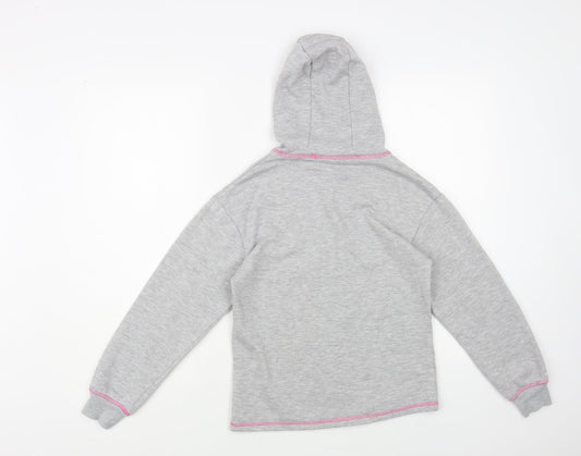 Studio Retail Girls Grey Cotton Pullover Hoodie Size 10-11 Years Pullover - Leave a little sparkle wherever you go