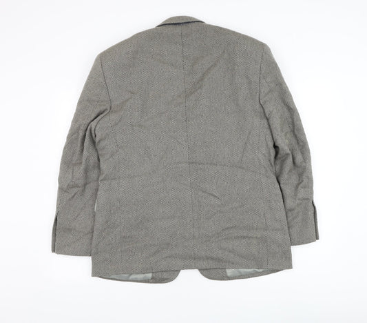 Biltmore Mens Grey Wool Jacket Suit Jacket Size 40