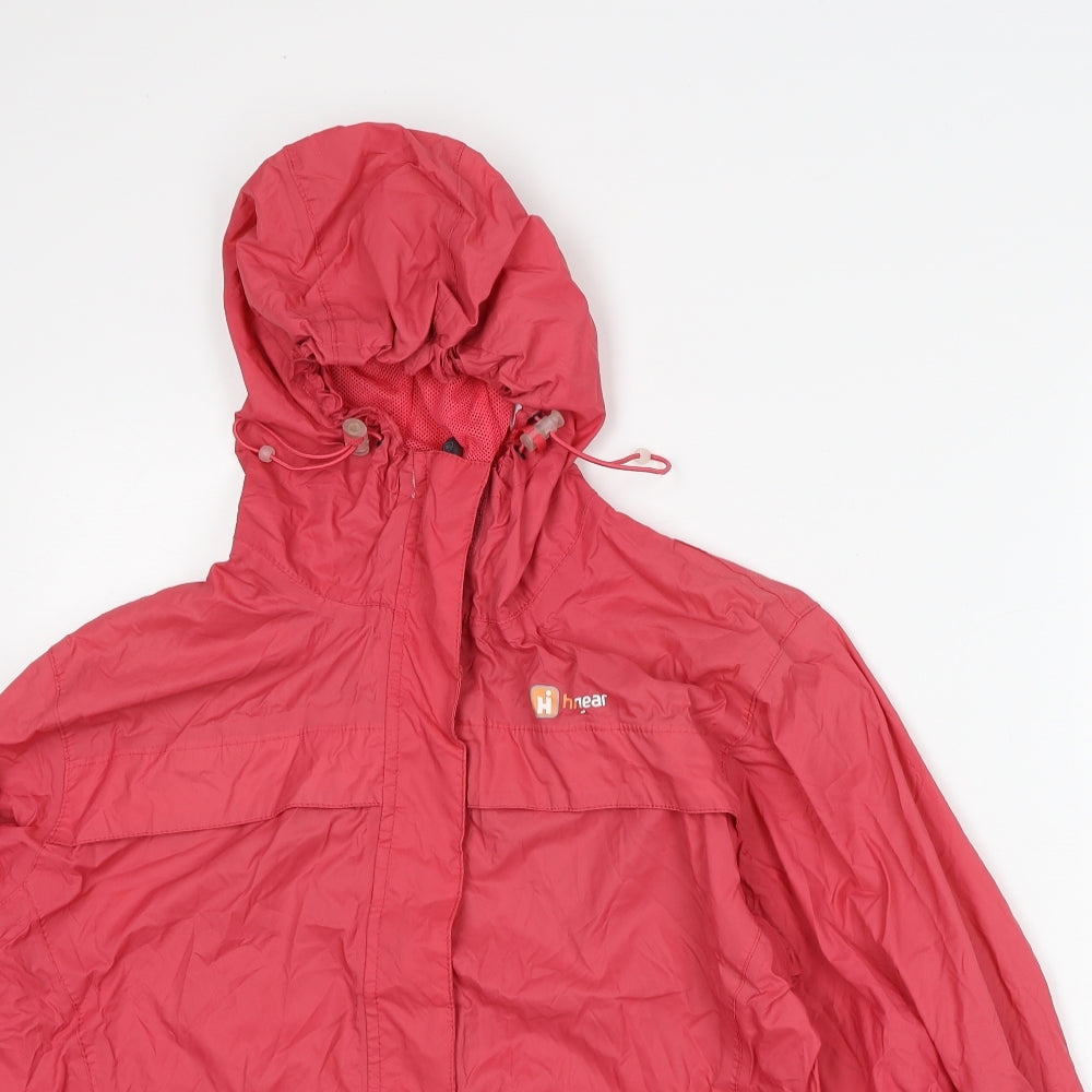 Hi Gear Womens Pink Rain Coat Coat Size 12 Zip