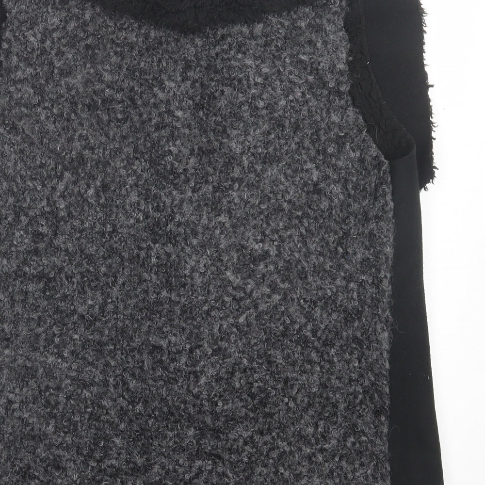 Marks and Spencer Womens Black V-Neck Polyester Cardigan Jumper Size S