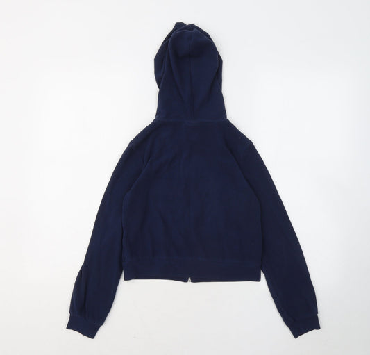 Grunt Womens Blue Cotton Full Zip Hoodie Size S Zip