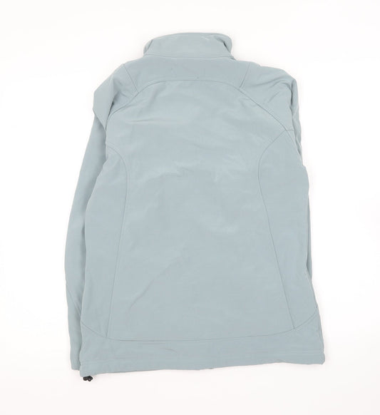 Womens UK Size 10 Mountain Pass Blue Polyester Coat