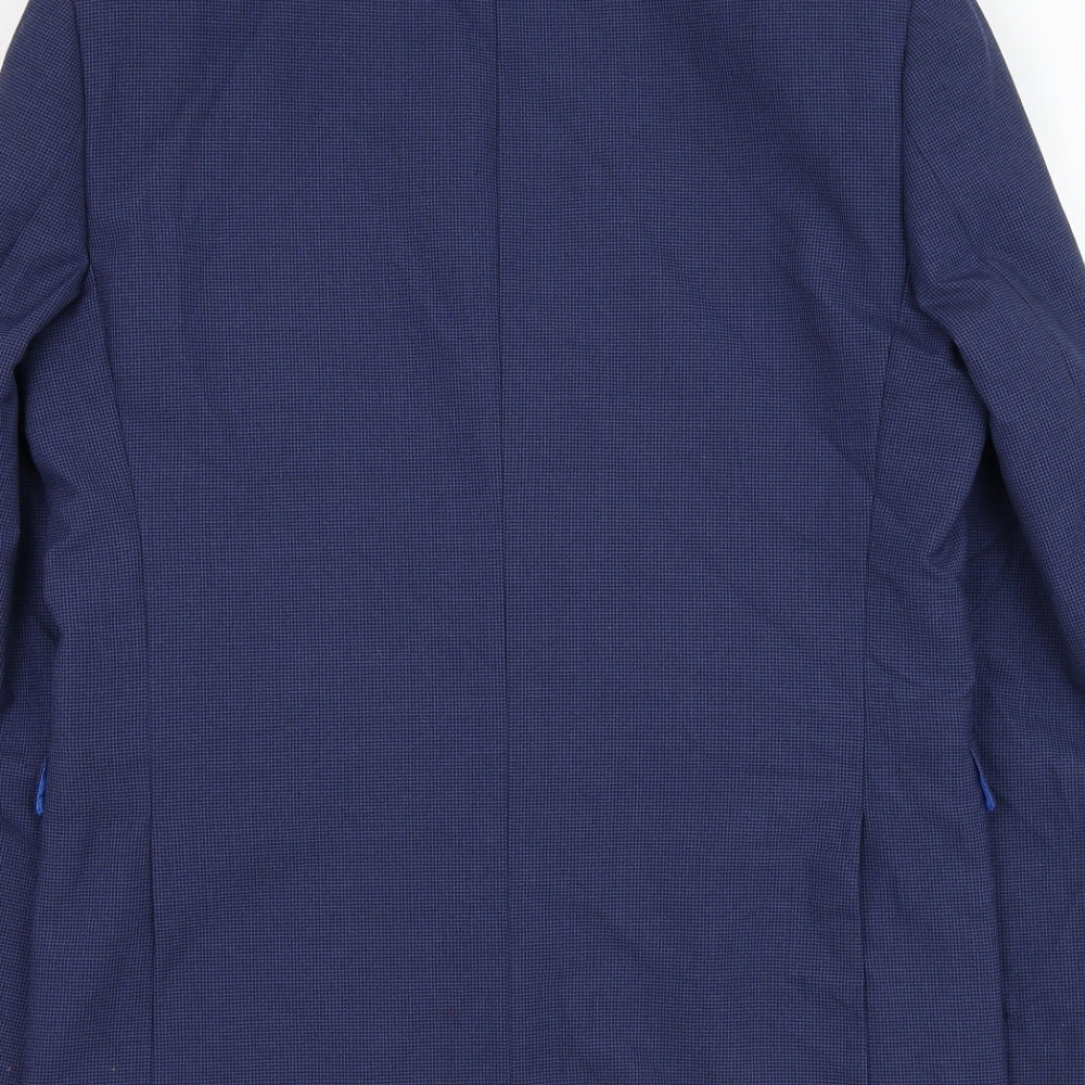 Marks and Spencer Mens Blue Polyester Jacket Suit Jacket Size 38