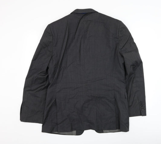 French Connection Mens Grey Wool Jacket Suit Jacket Size 40