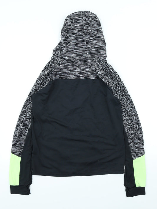 Young Dimension Girls Grey Polyester Full Zip Hoodie Size 12-13 Years Zip