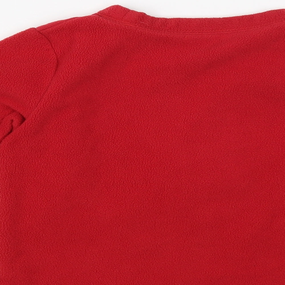 Dunnes Stores Girls Red Polyester Pullover Sweatshirt Size 5-6 Years Pullover - Reindeer